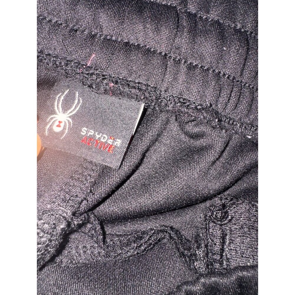 Spyder Active Black Elastic Waist Pants Athletic Fit - Picture 2 of 9
